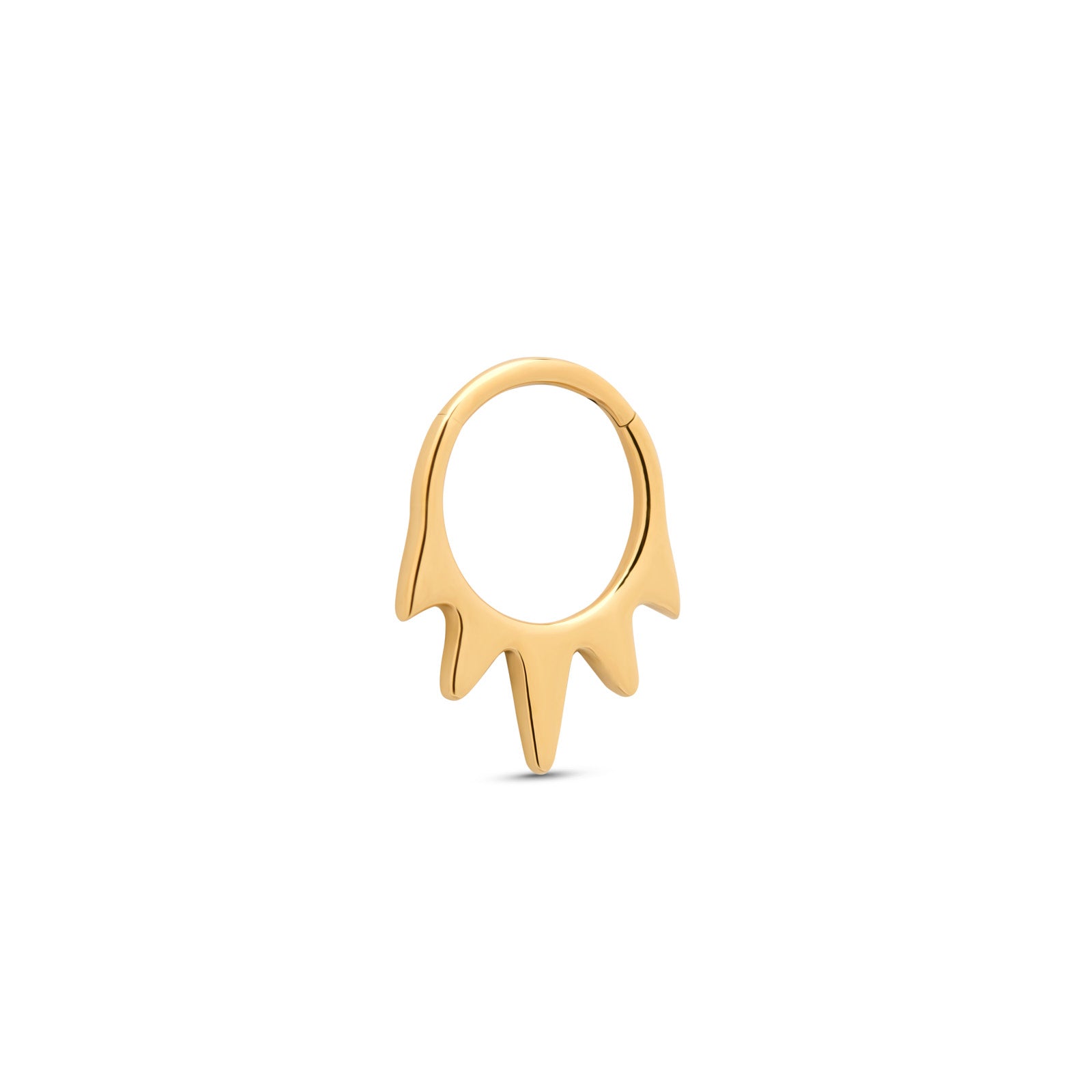 18k V-Gold Drip Hinged Ring