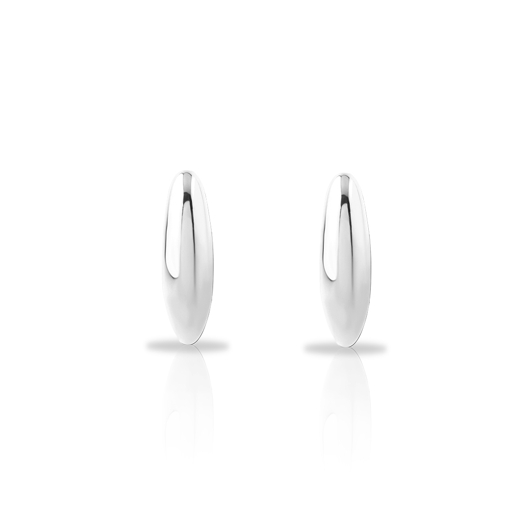 Surgical Steel Arc Drop Earrings - Pair