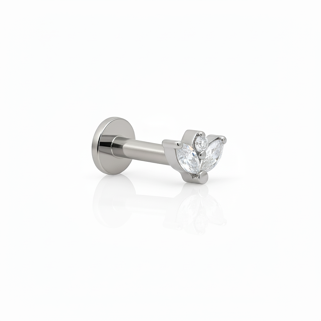 2 Marquise with Centre Stone Flatback