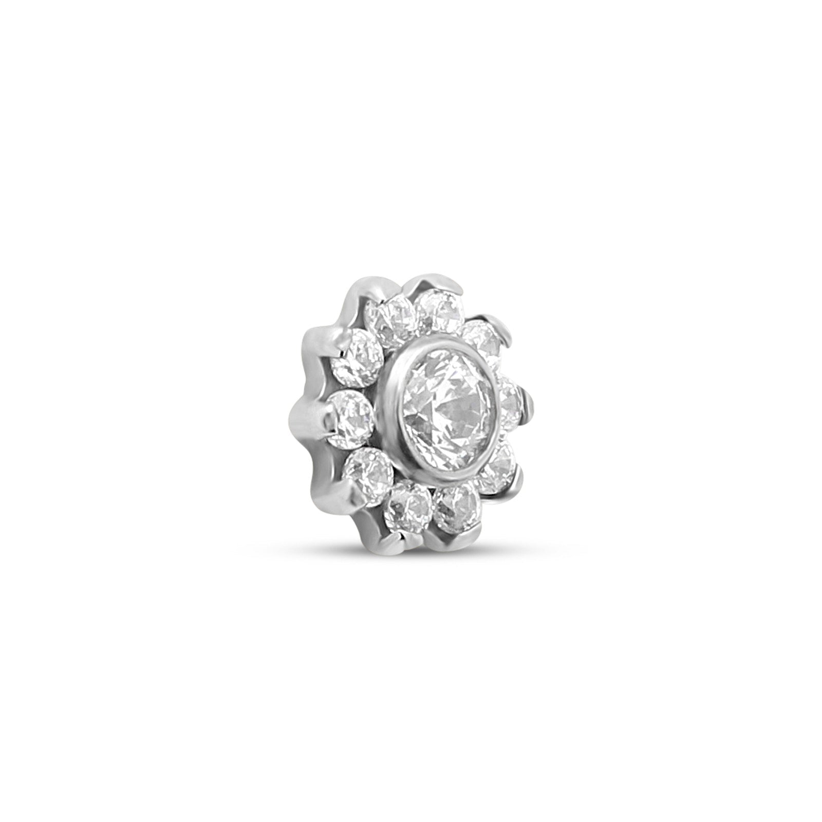 10 Petal Jewelled Flower Flatback