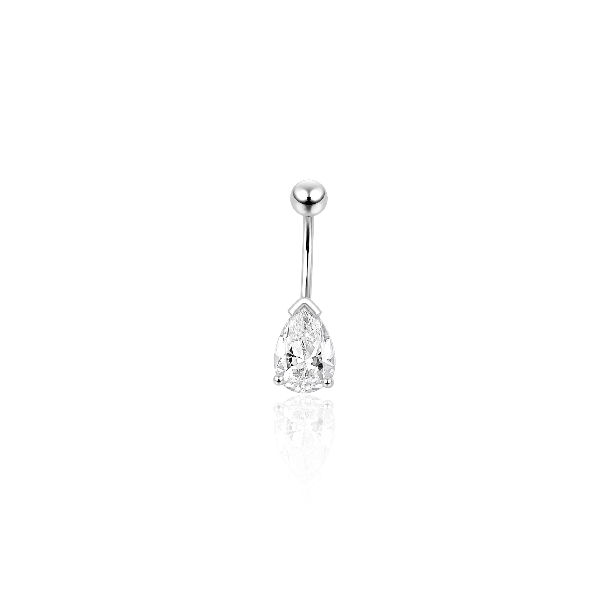 Jewelled Pear Navel Bar