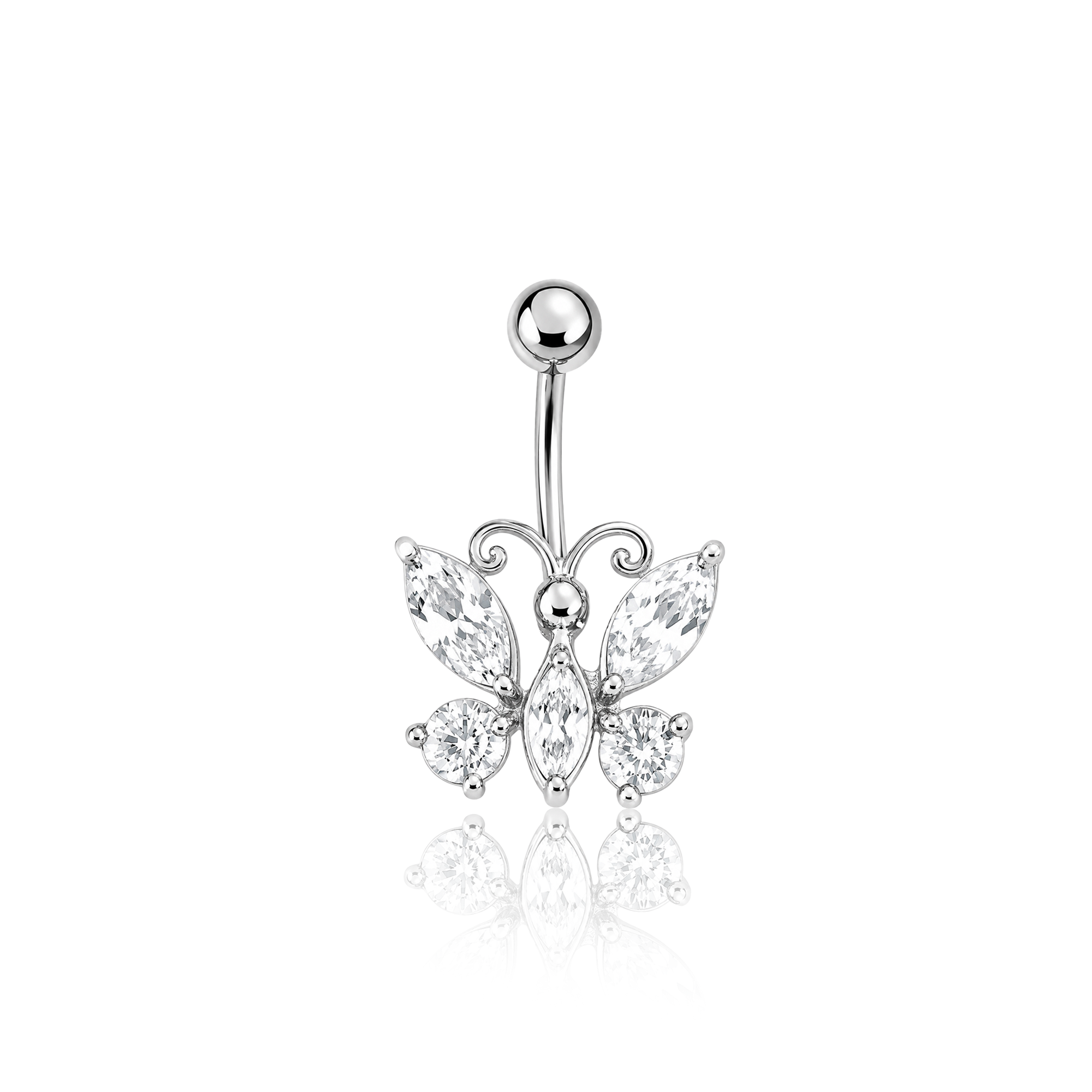 Big Butterfly Navel Bar