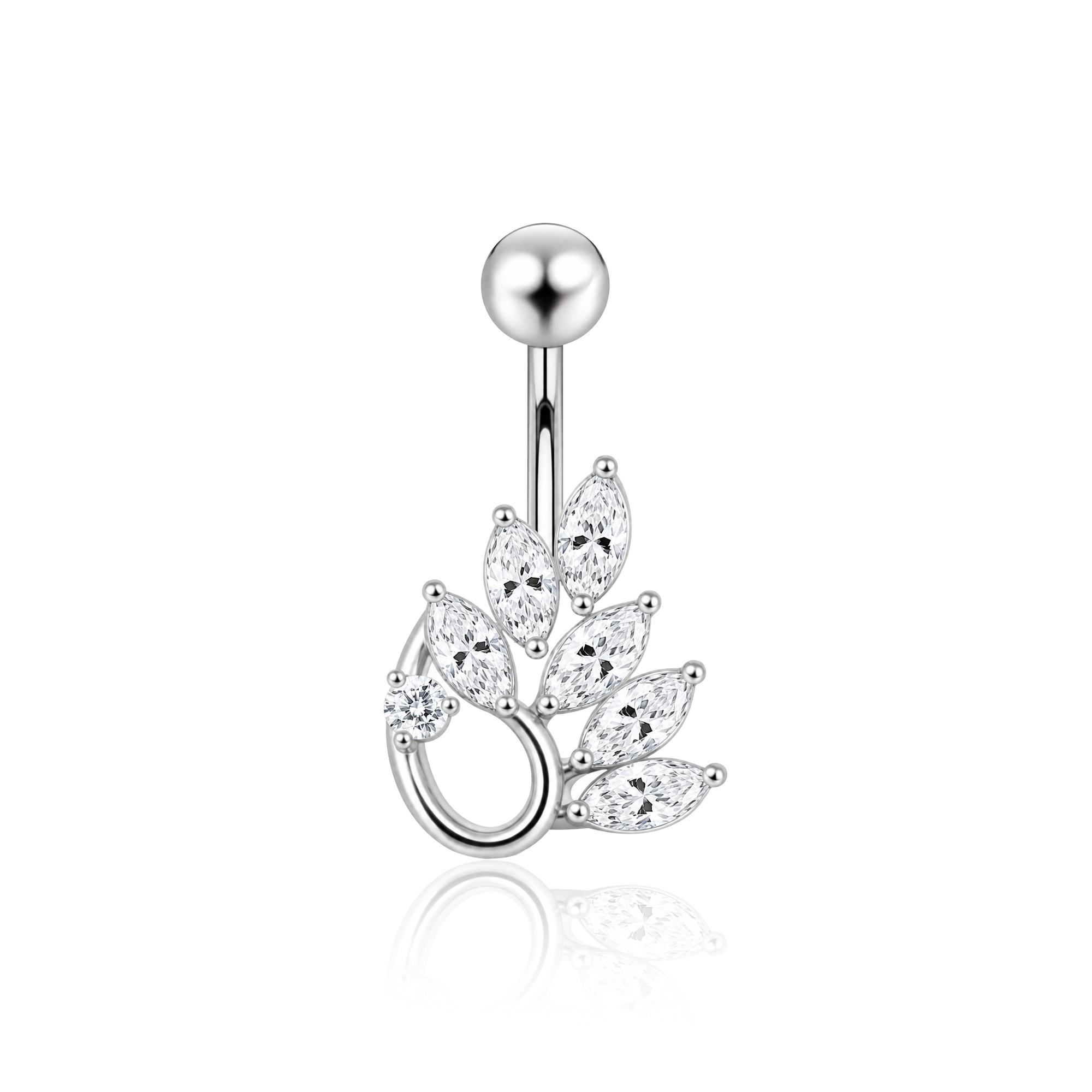 Fashion Tear Drops Navel Bar