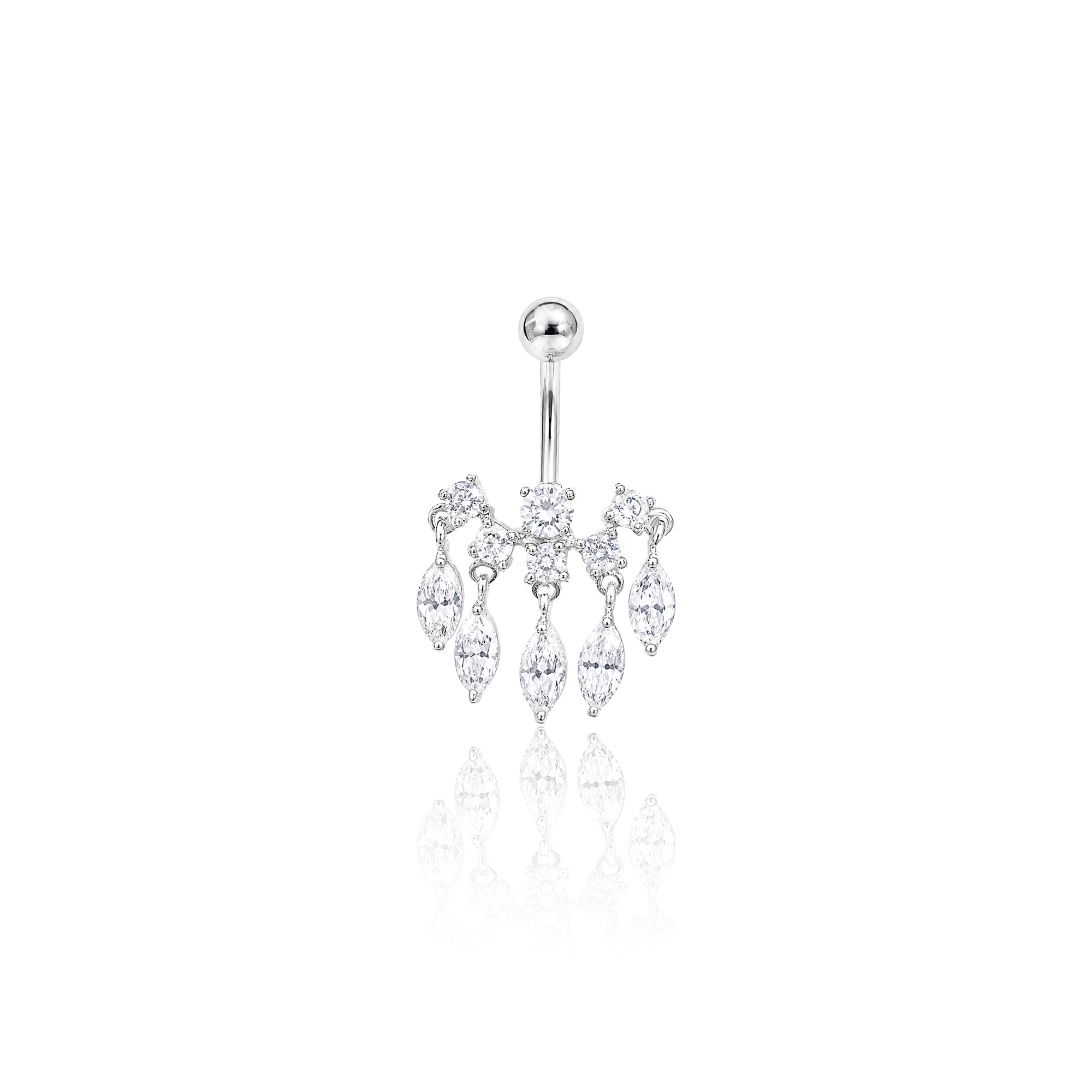 Jewelled Chandelier Navel Bar