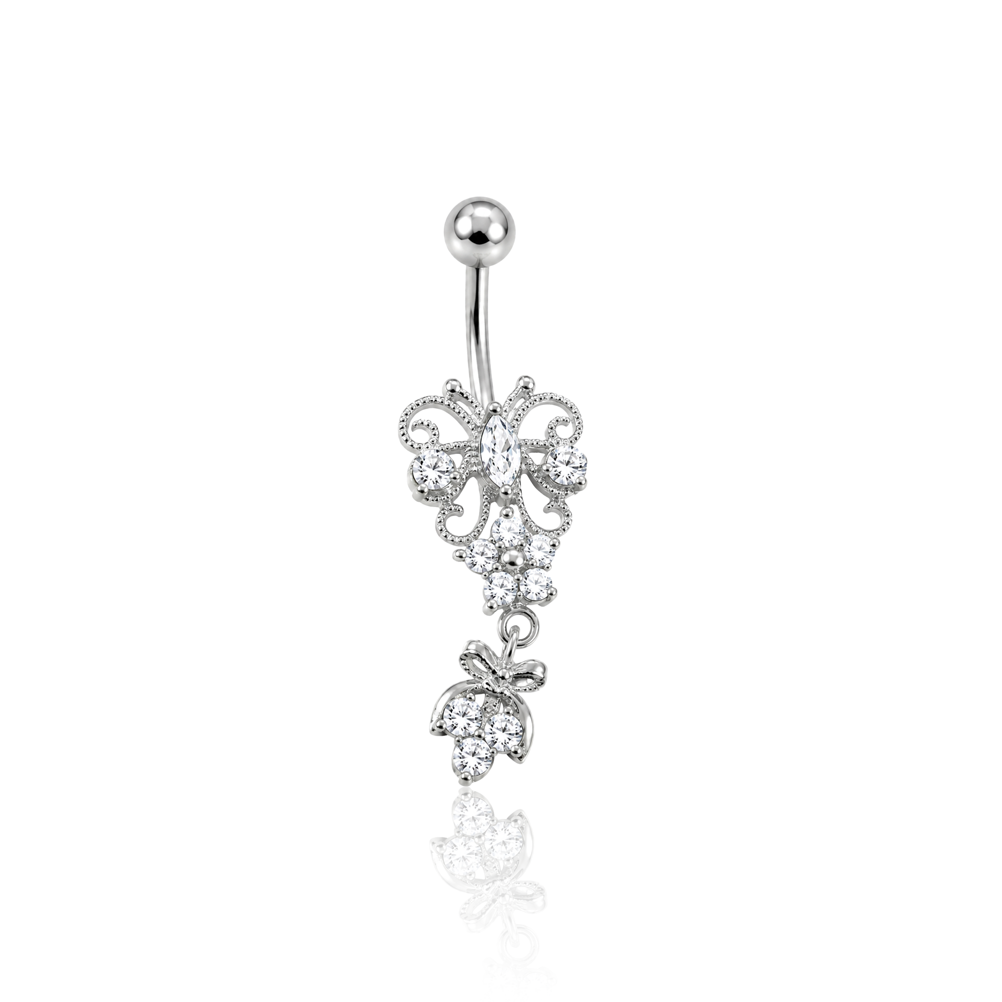 Baby Butterfly Navel Bar