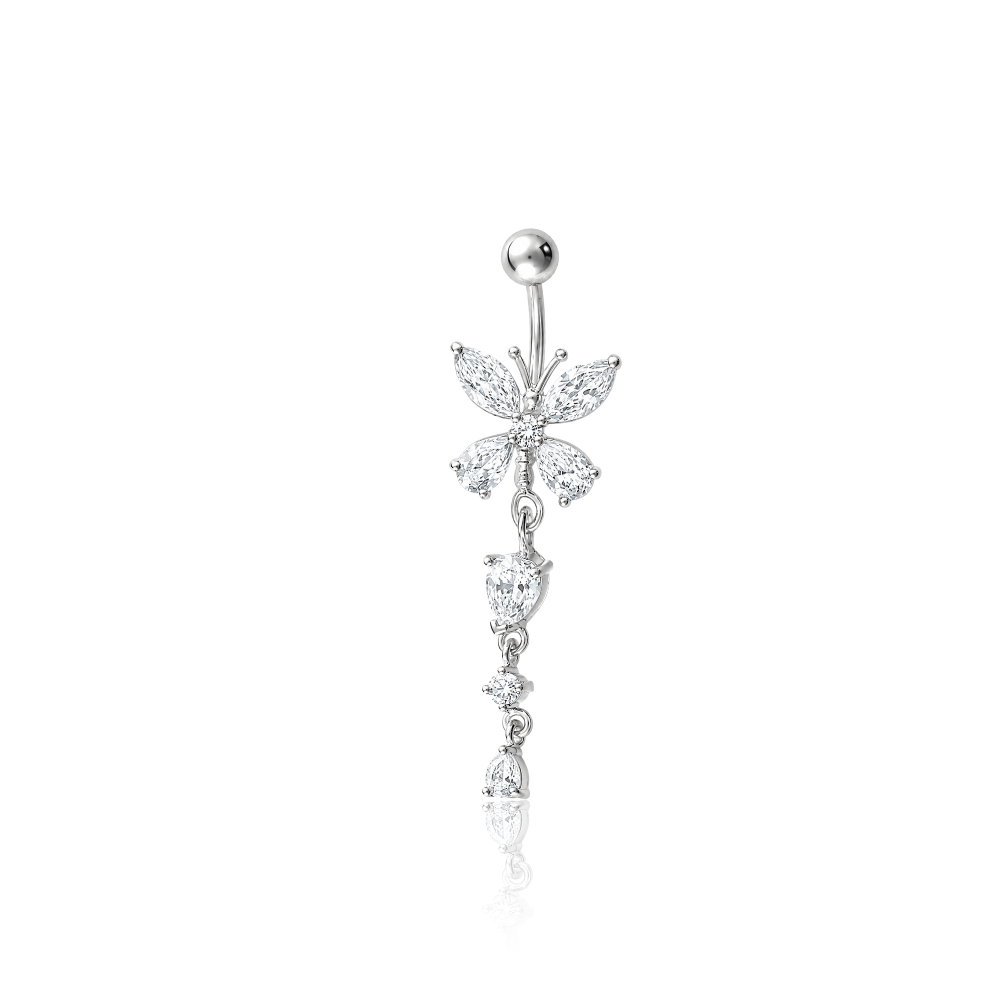 Cute Butterfly Navel Bar