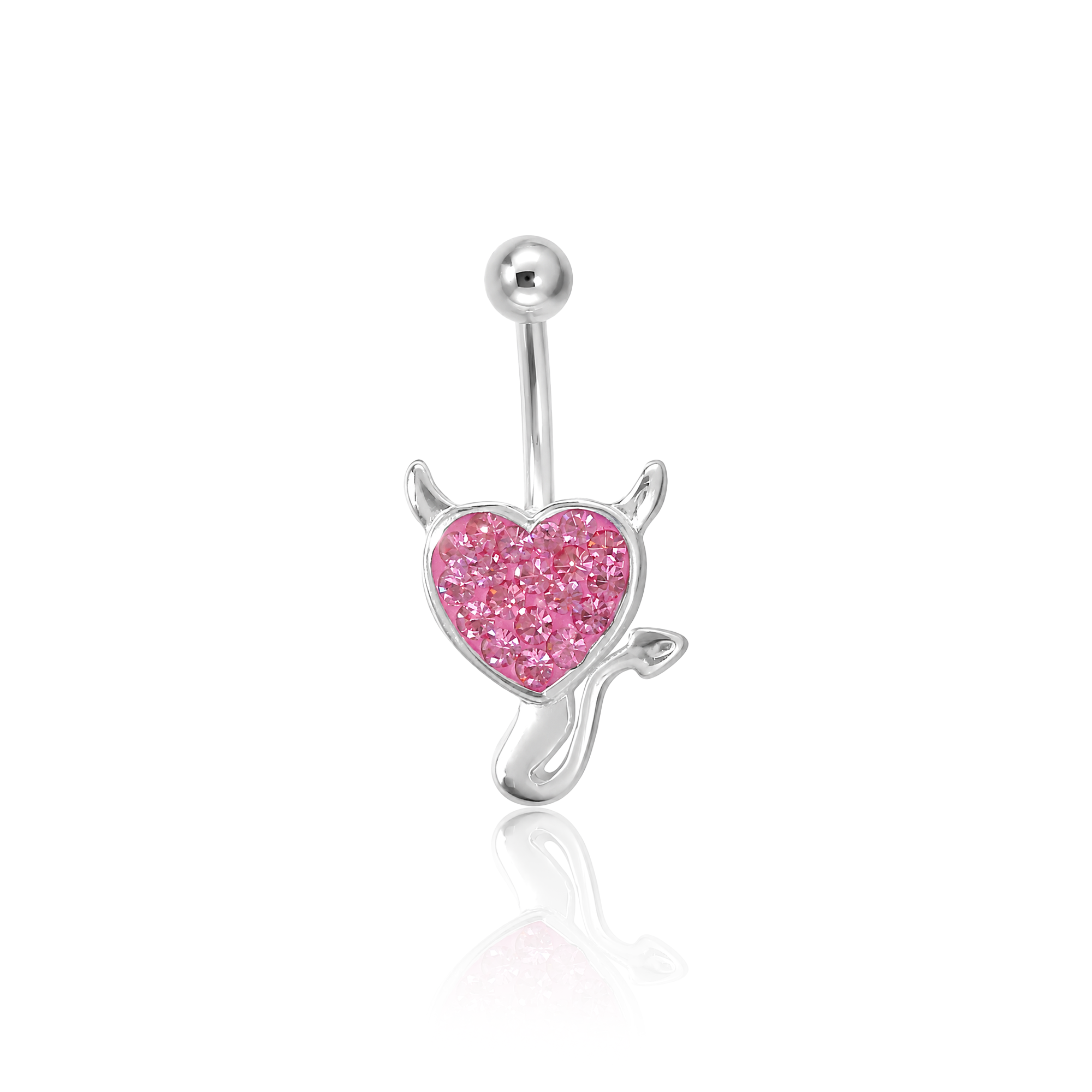 Naughty Heart Navel Bar