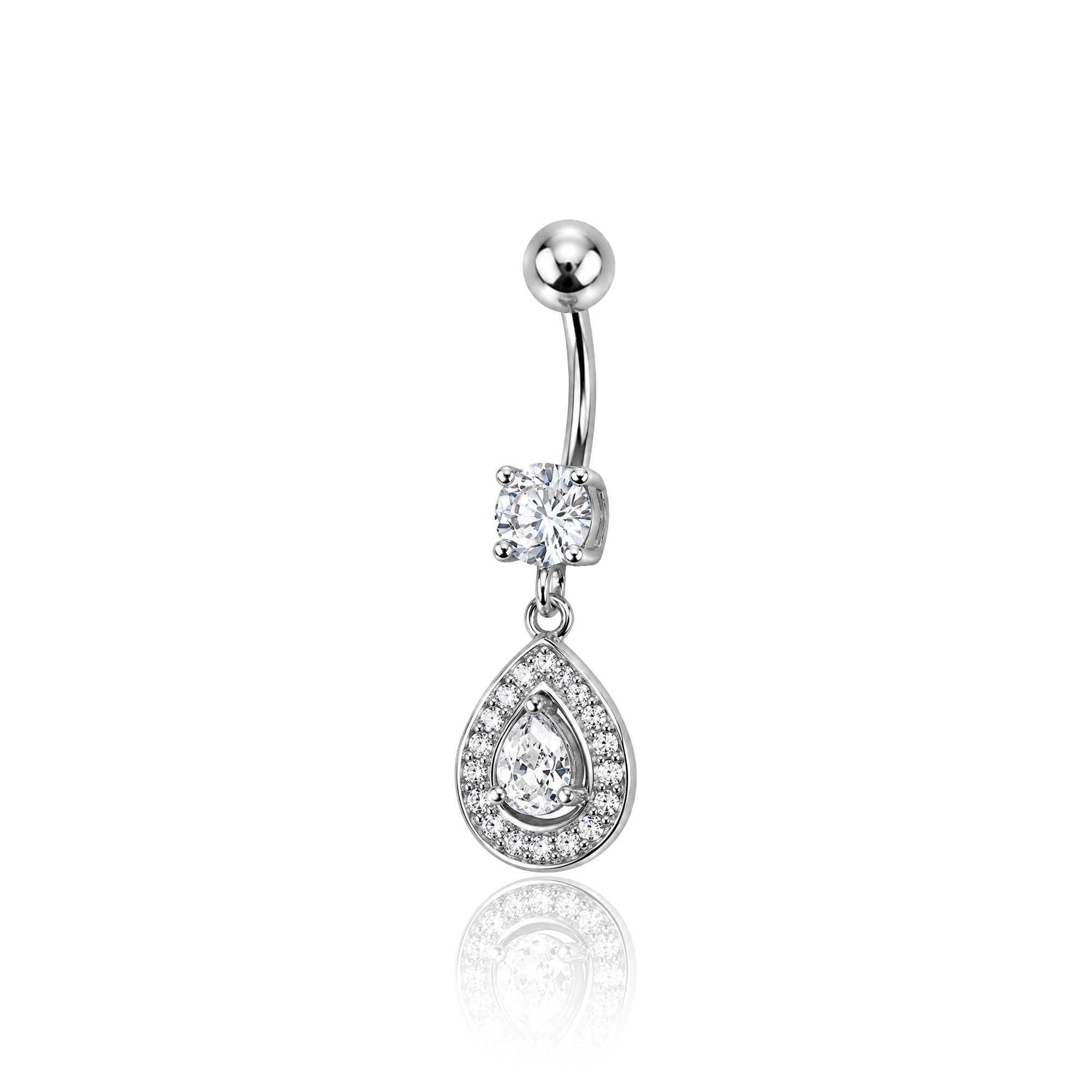 Jewel Tear Navel Bar