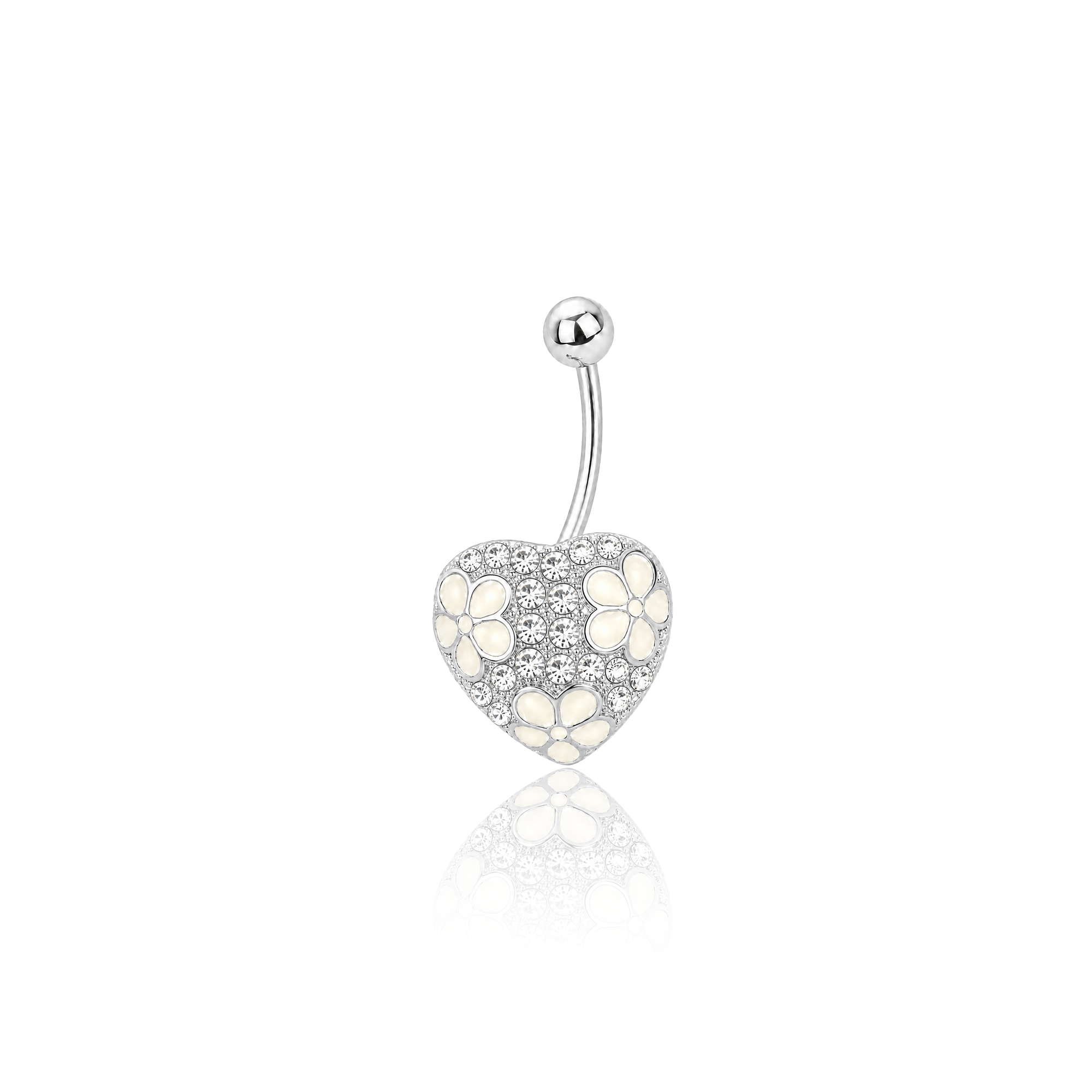 Heart Resin Navel Bar