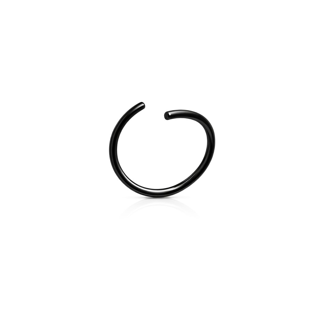 Black Continuous Nose Ring