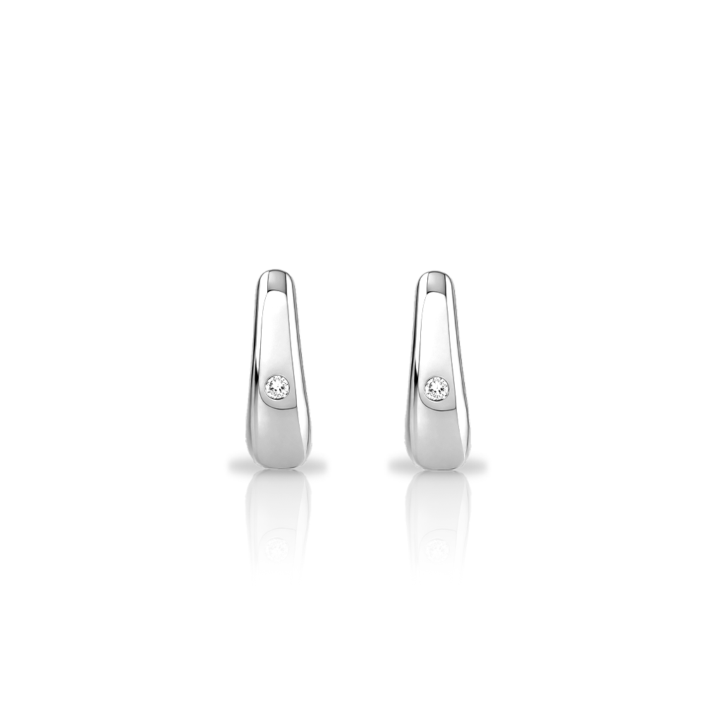 Surgical Steel Bold Jewel Earrings - Pair
