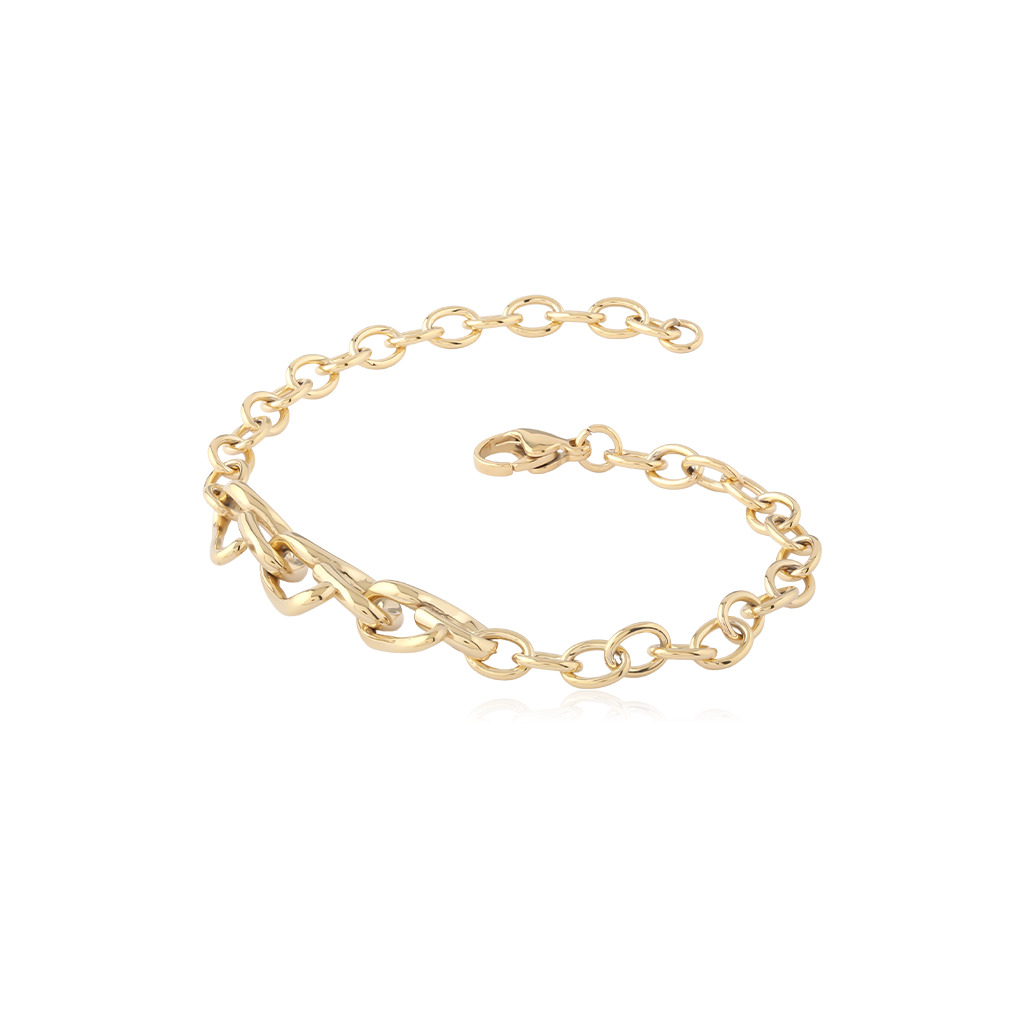 18k V-Gold Bracelet Rollo