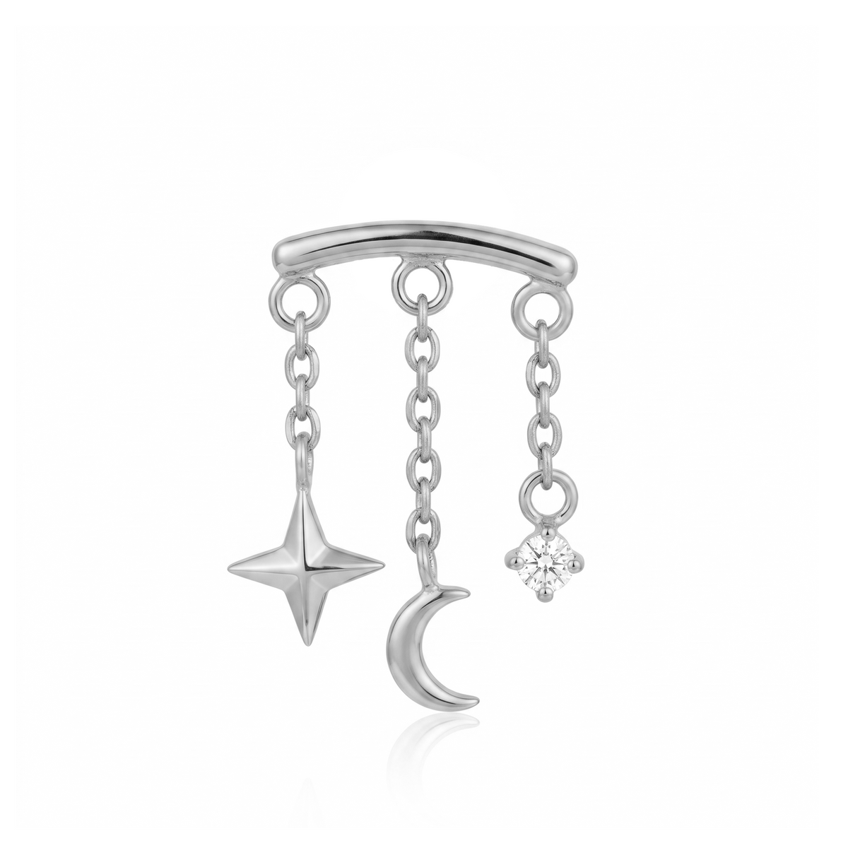Curved Bar Night Sky Chain Flatback