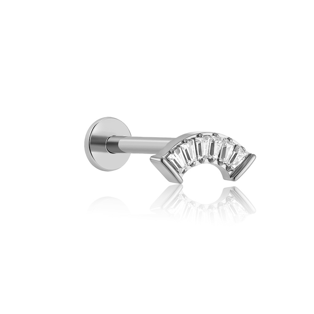 Curved Rectangle Flatback