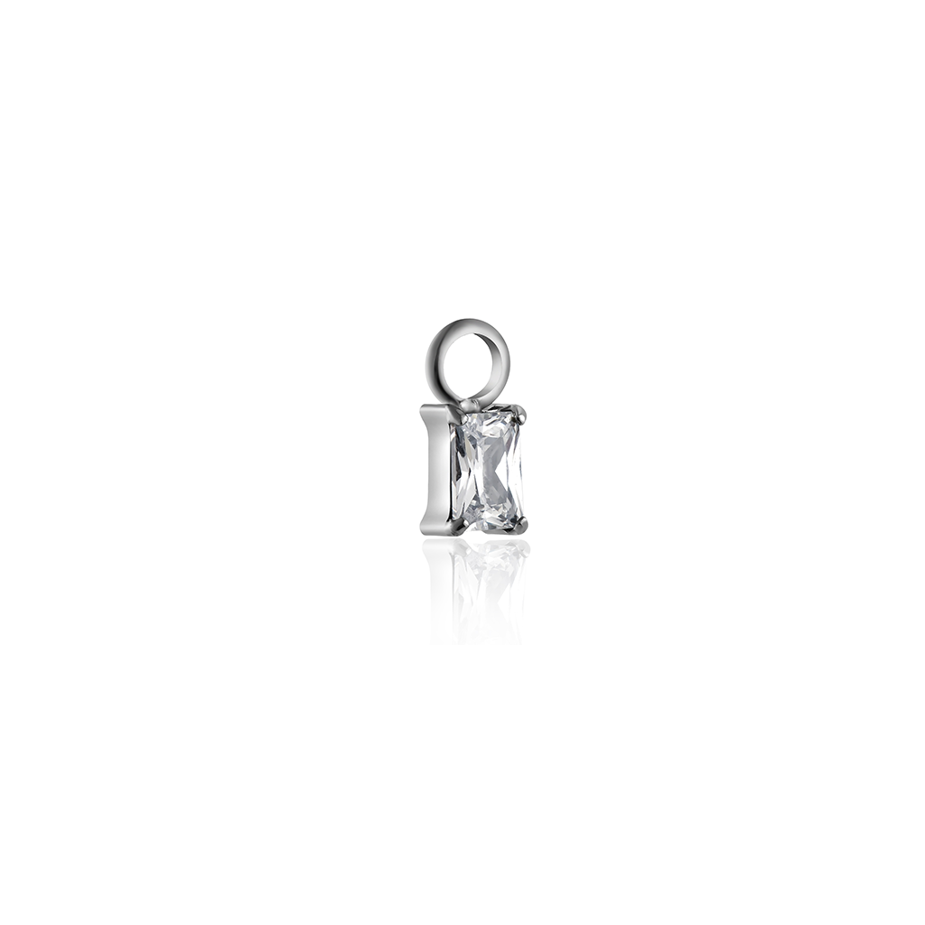 Rectangle Crystal Charm