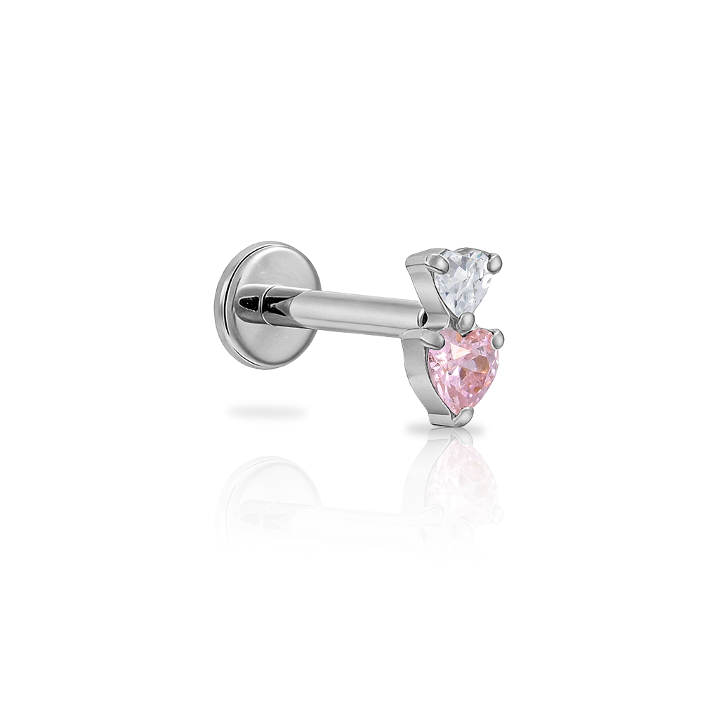 Double Heart Flatback