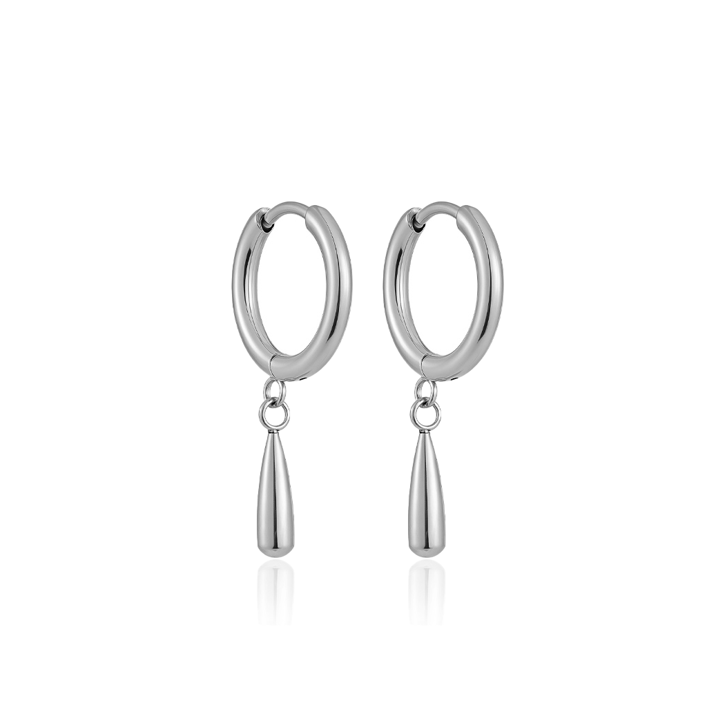 Surgical Steel Small Droplet Earrings - Pair
