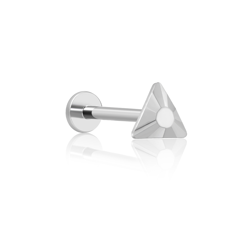 Faceted Triangle Flatback