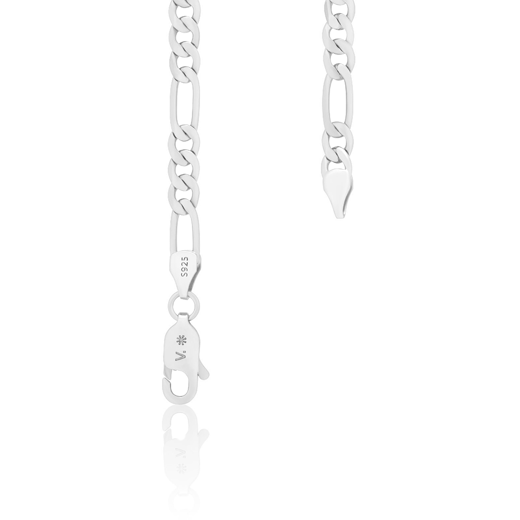 Sterling Silver Necklace Figaro Mini