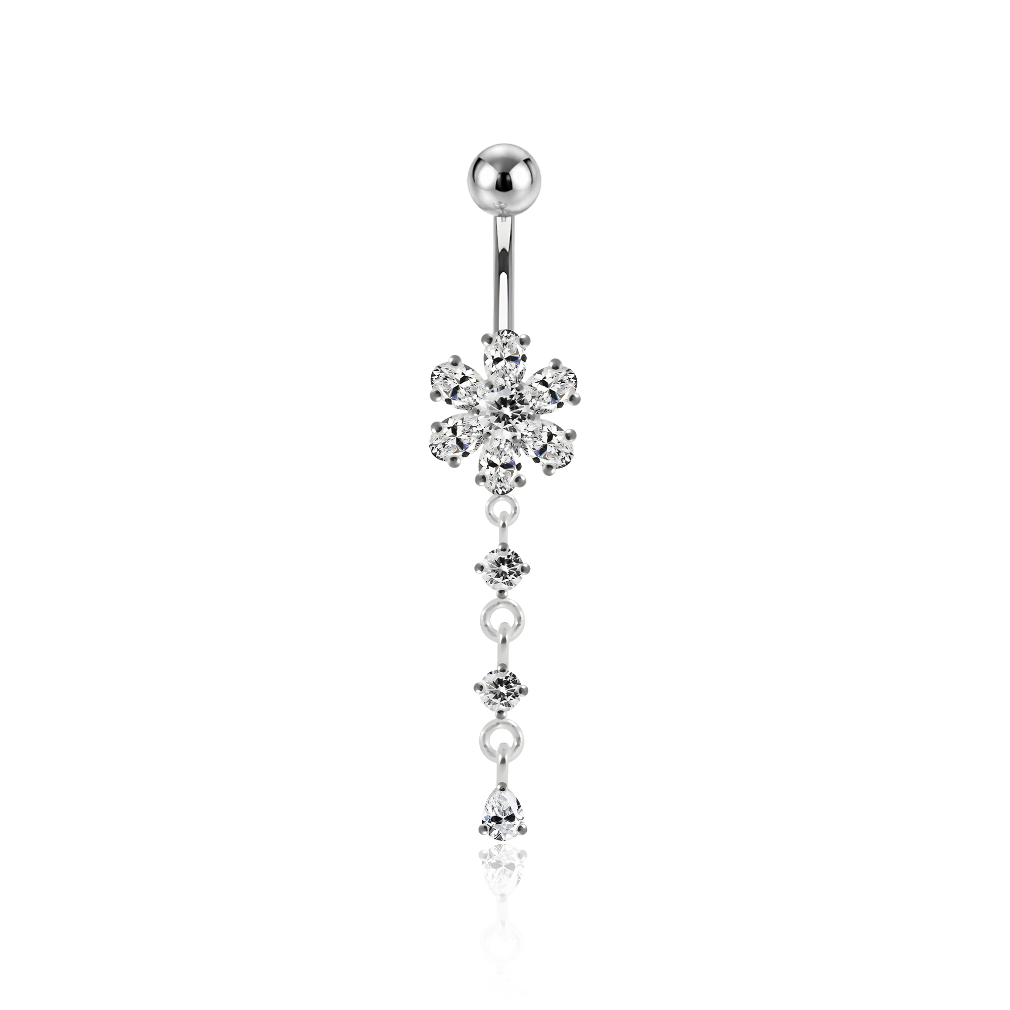 Flower Tail Navel Bar