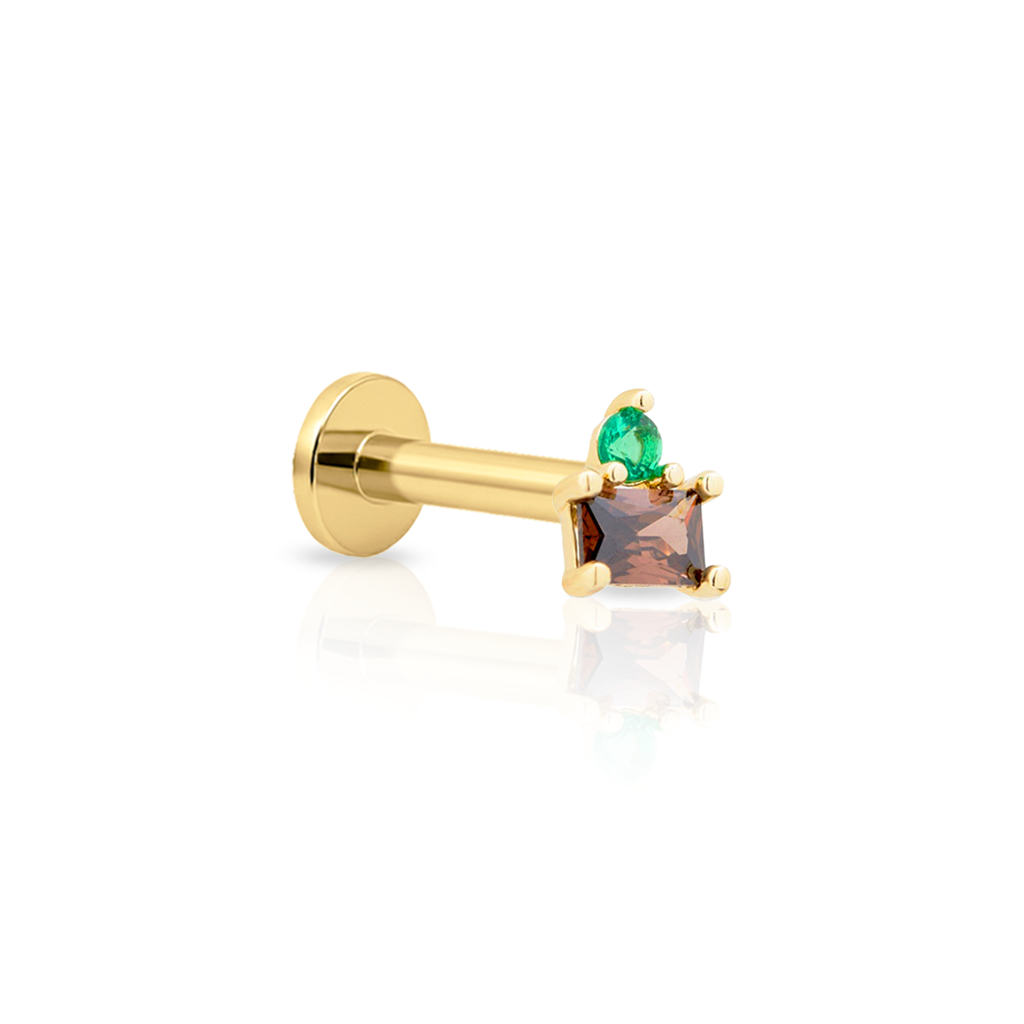 14kt Gold Flatback- Bronty