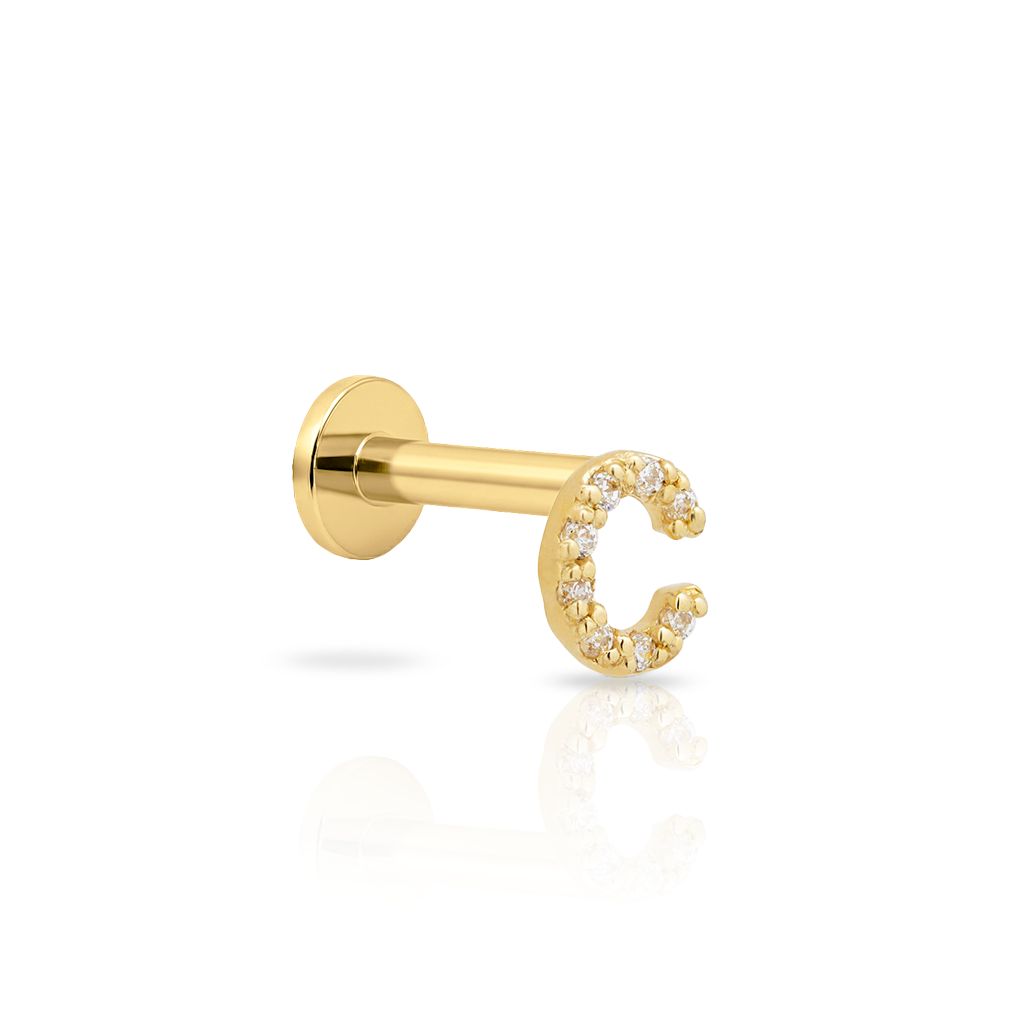 14kt Gold Flatback - Jewel C