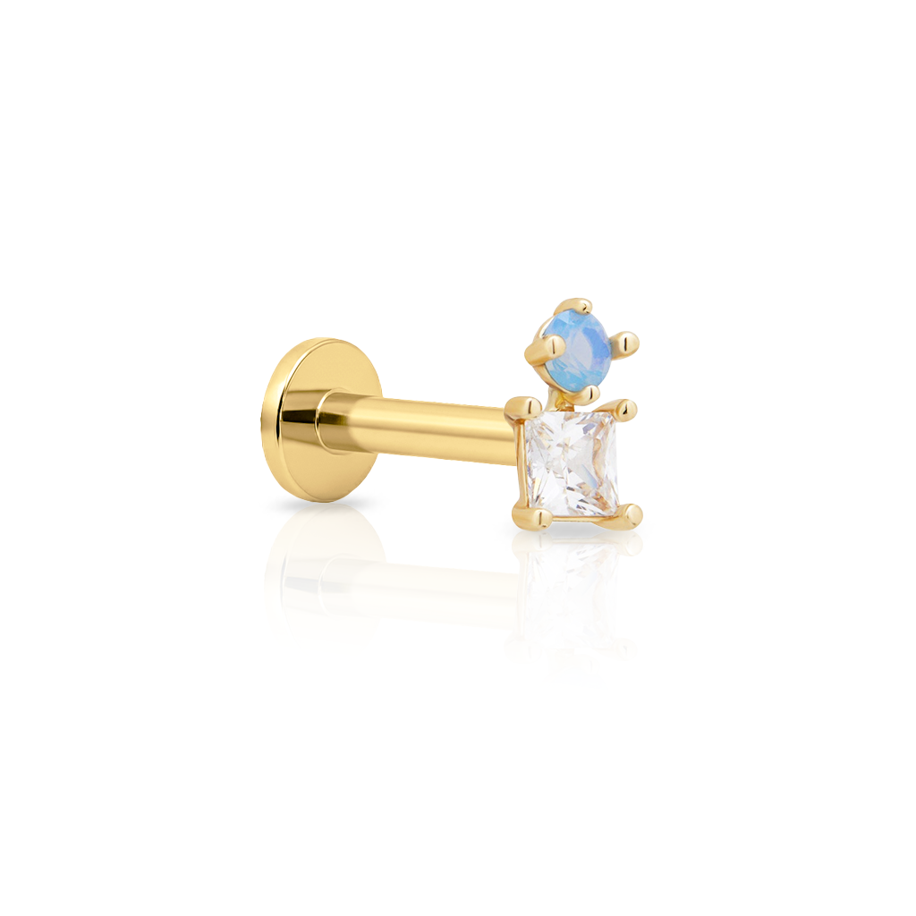 14kt Gold Flatback - Cute