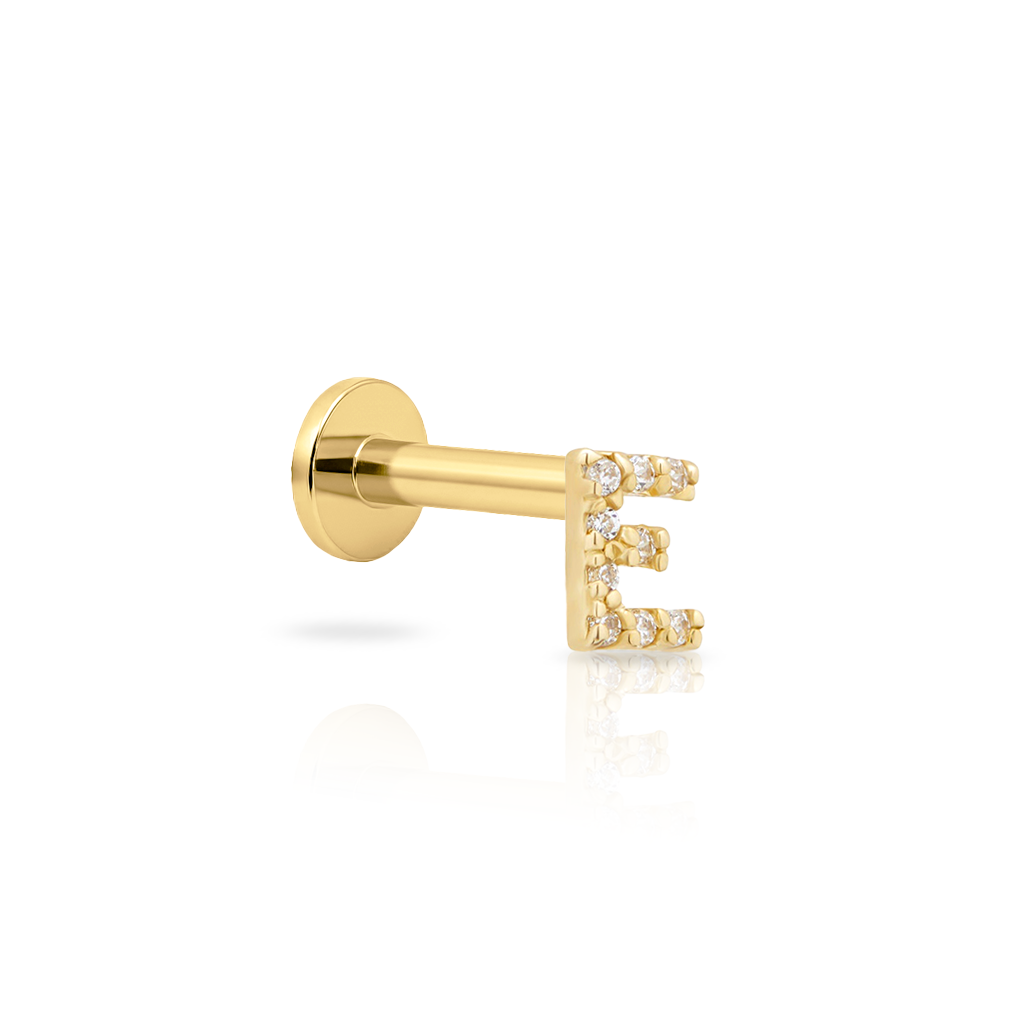 14kt Gold Flatback - Jewel E