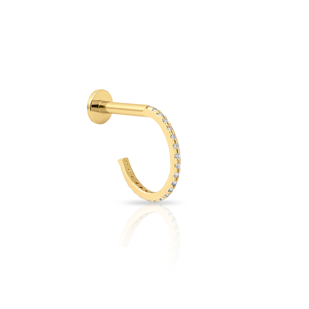 14kt Gold Flatback Ring - Ella
