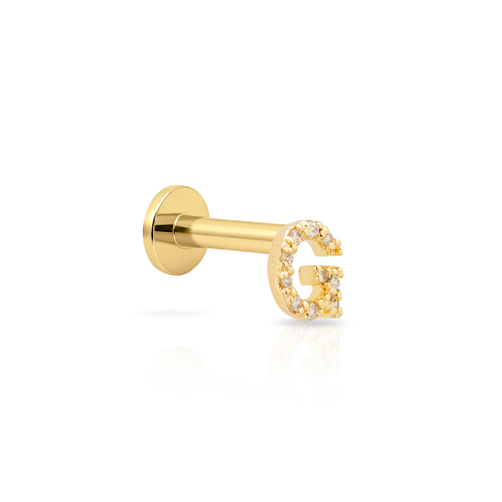 14kt Gold Flatback - Jewel G
