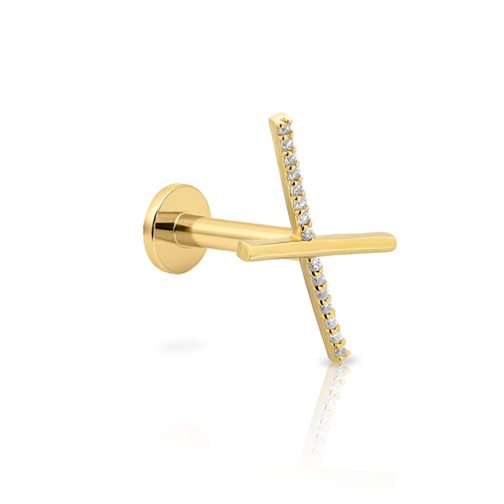 14kt Gold Flatback - Hera Left