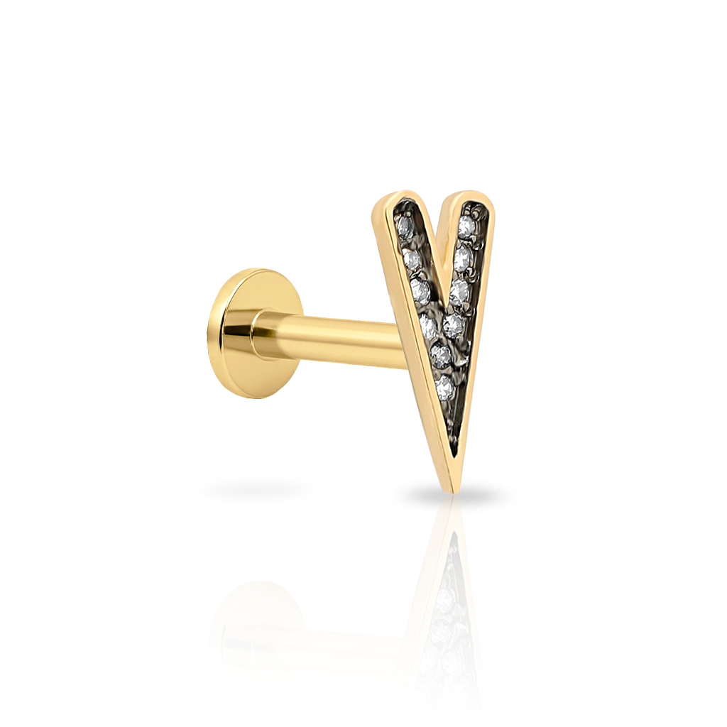 Natural Gemstone - 14kt Gold Flatback - Kaya
