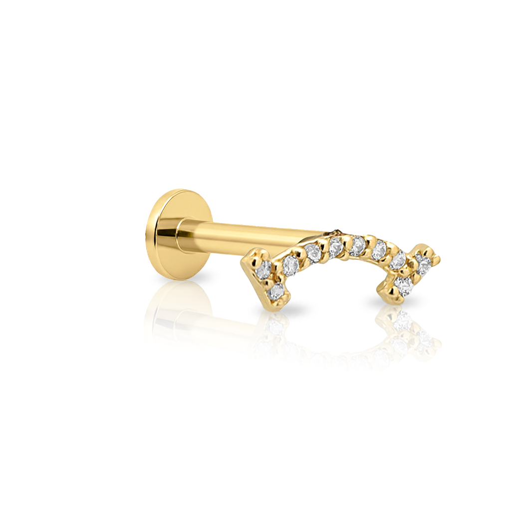 14kt Gold Flatback - Nina