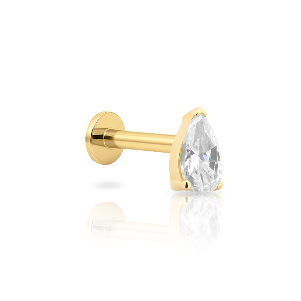 14kt Gold Flatback - Pyrus