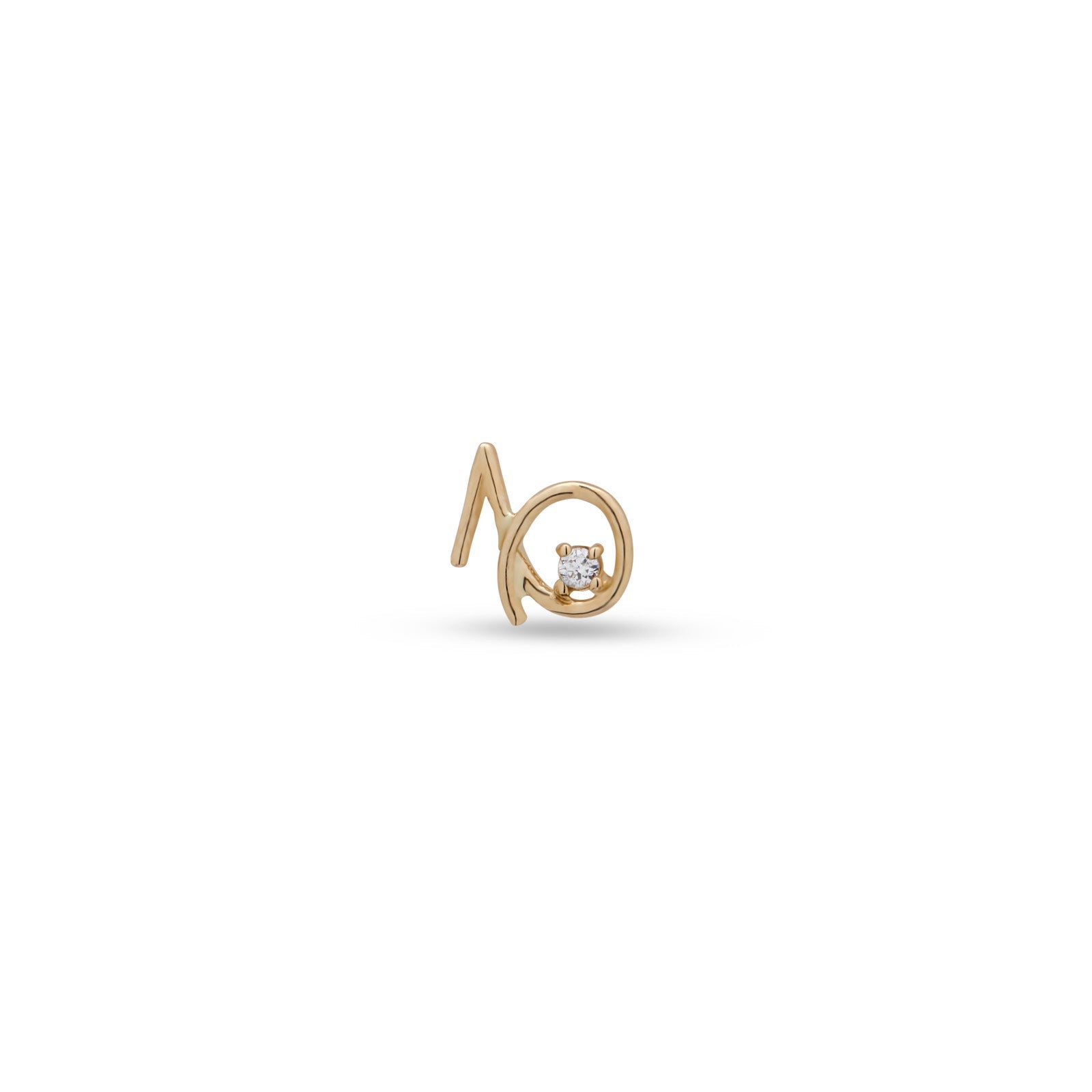 14kt Gold Flatback - Capricorn