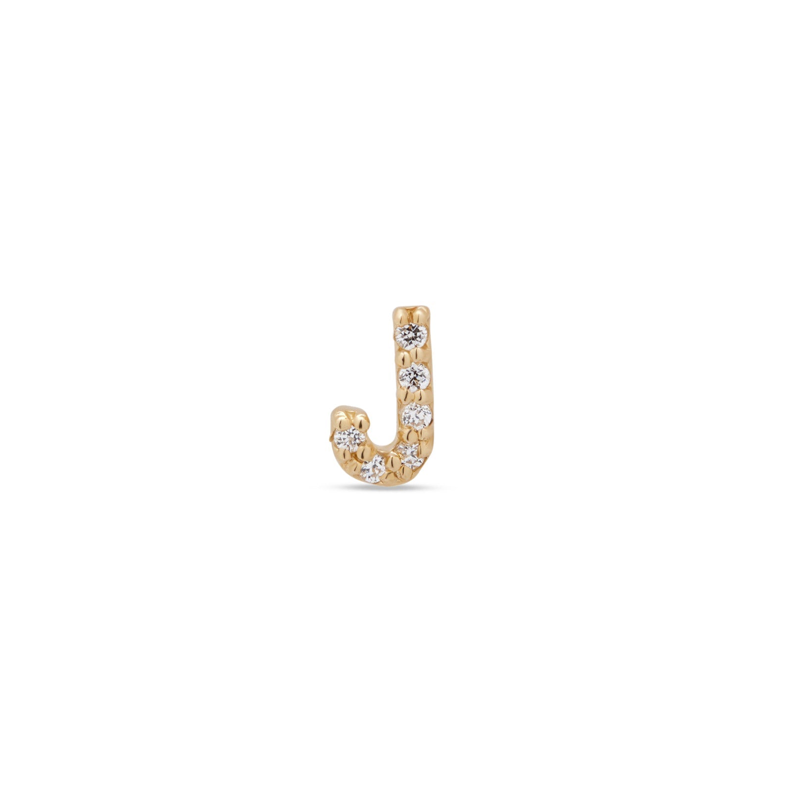 14kt Gold Flatback - Jewel J