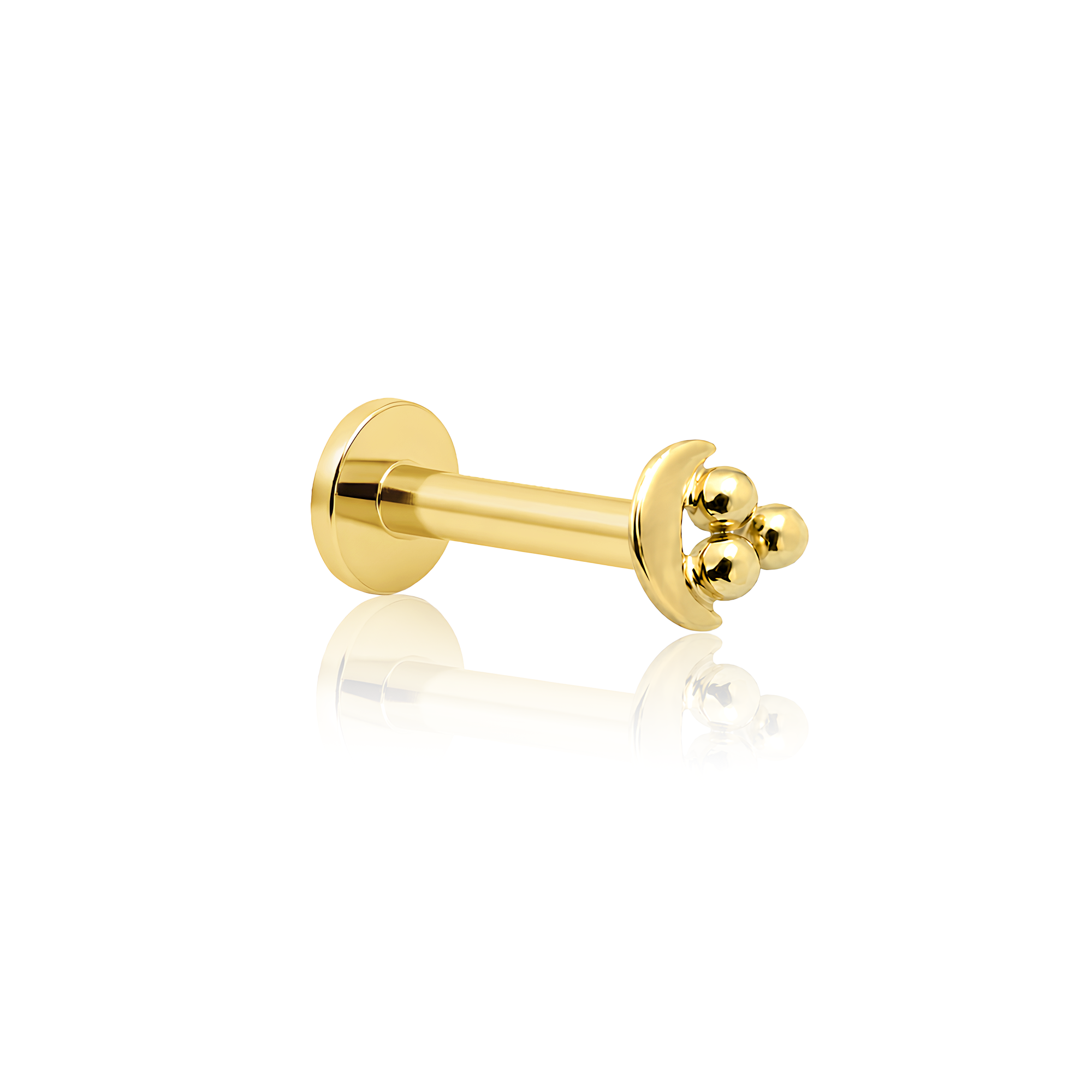 14kt Gold Flatback - Lunar
