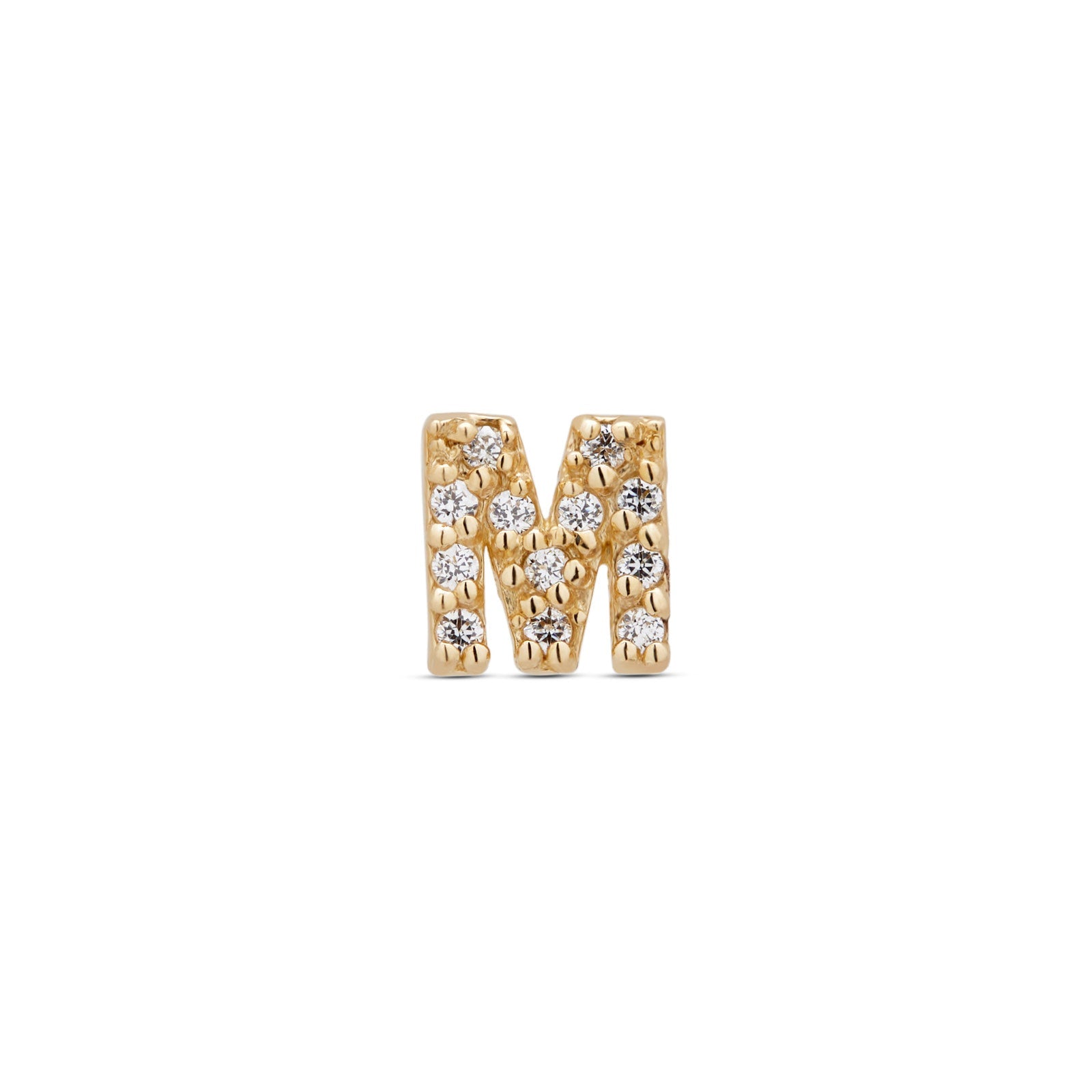 14kt Gold Flatback - Jewel M