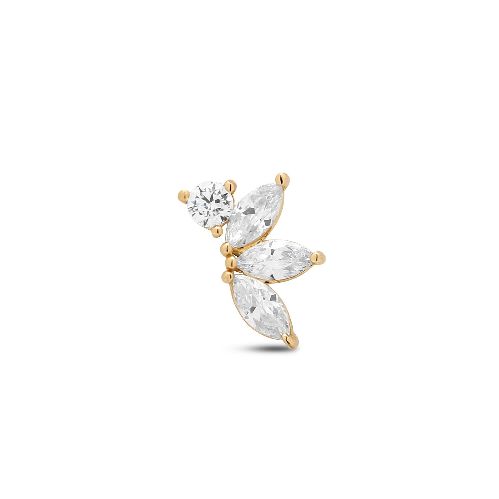 14kt Gold Flatback - Marta Left