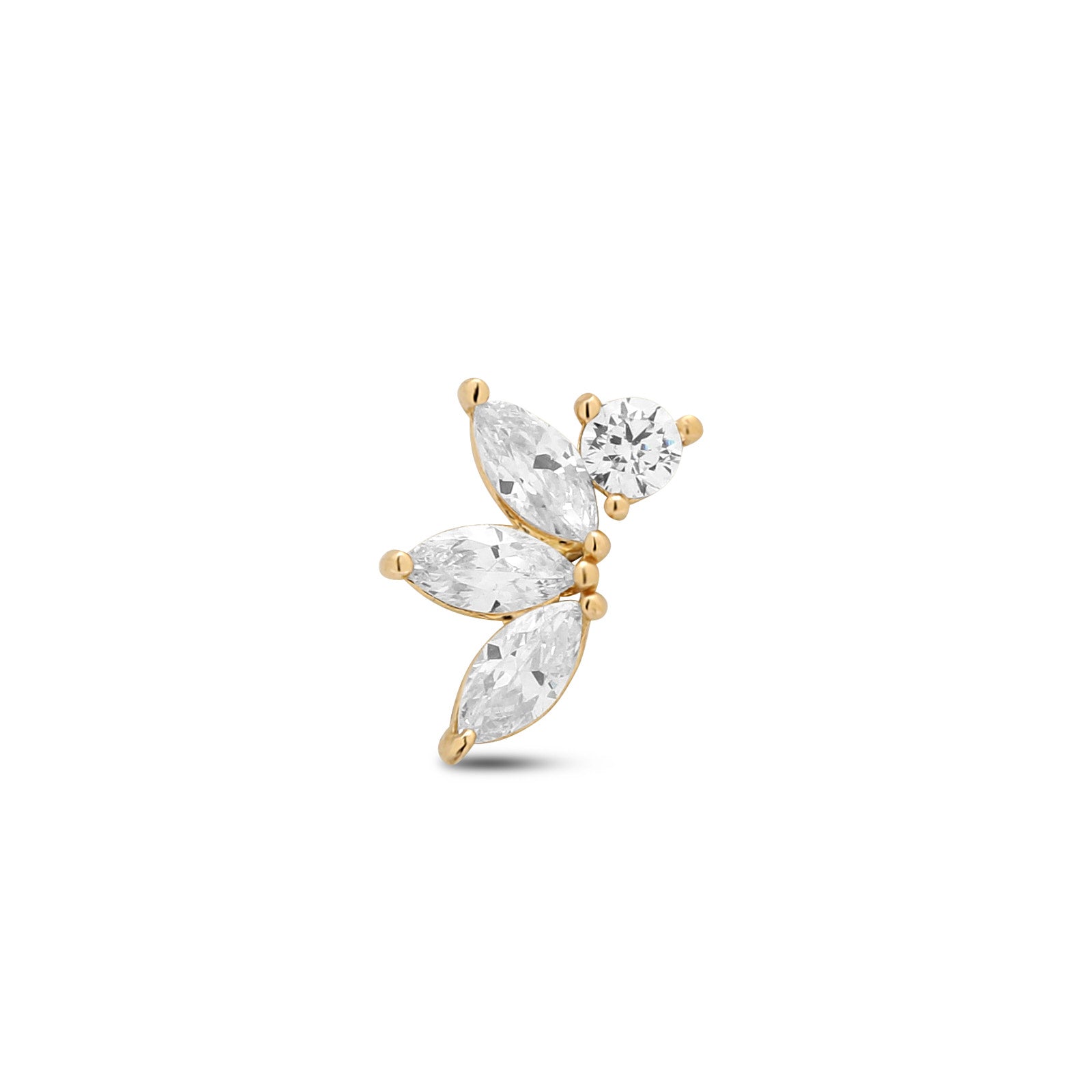 14kt Gold Flatback - Marta Right
