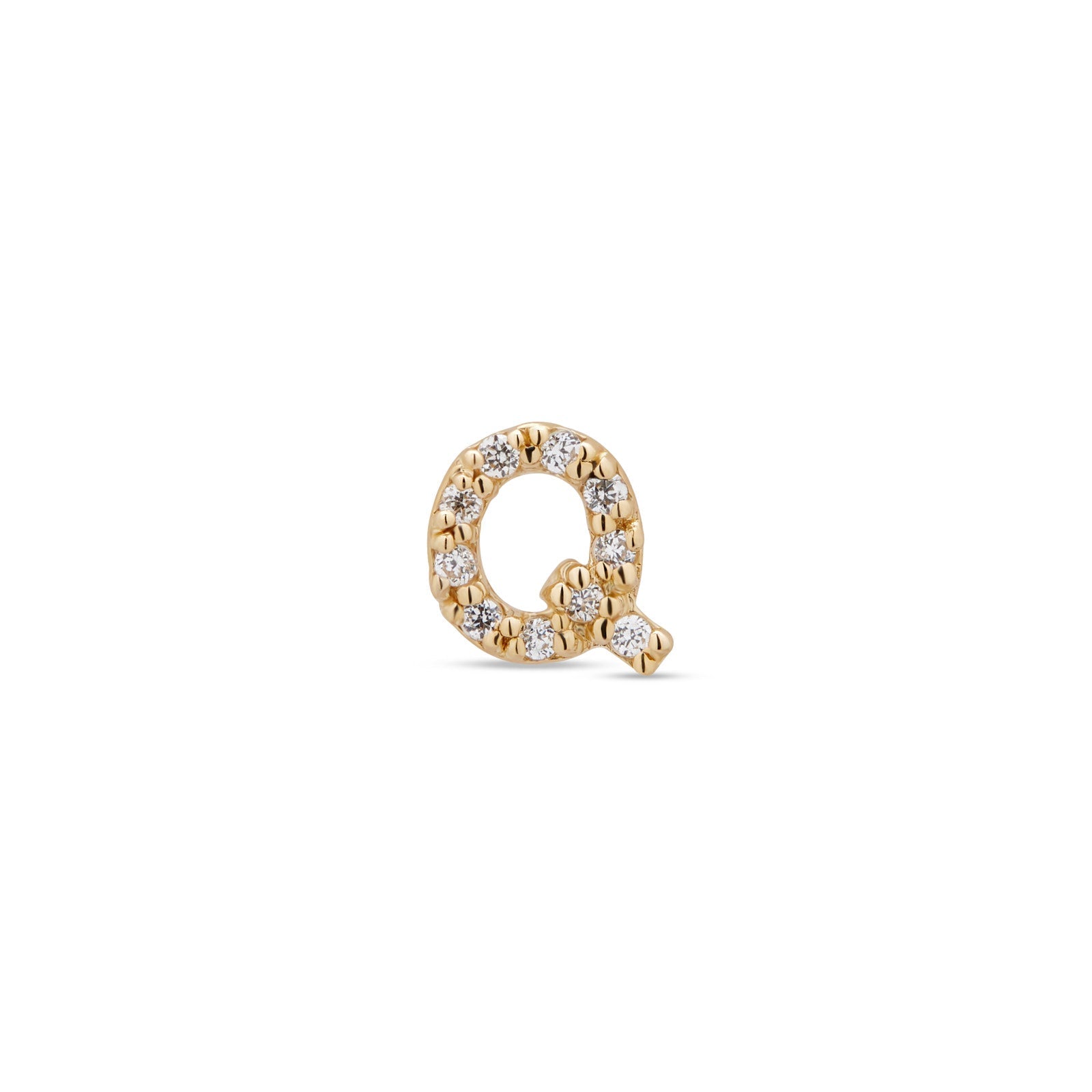 14kt Gold Flatback - Jewel Q