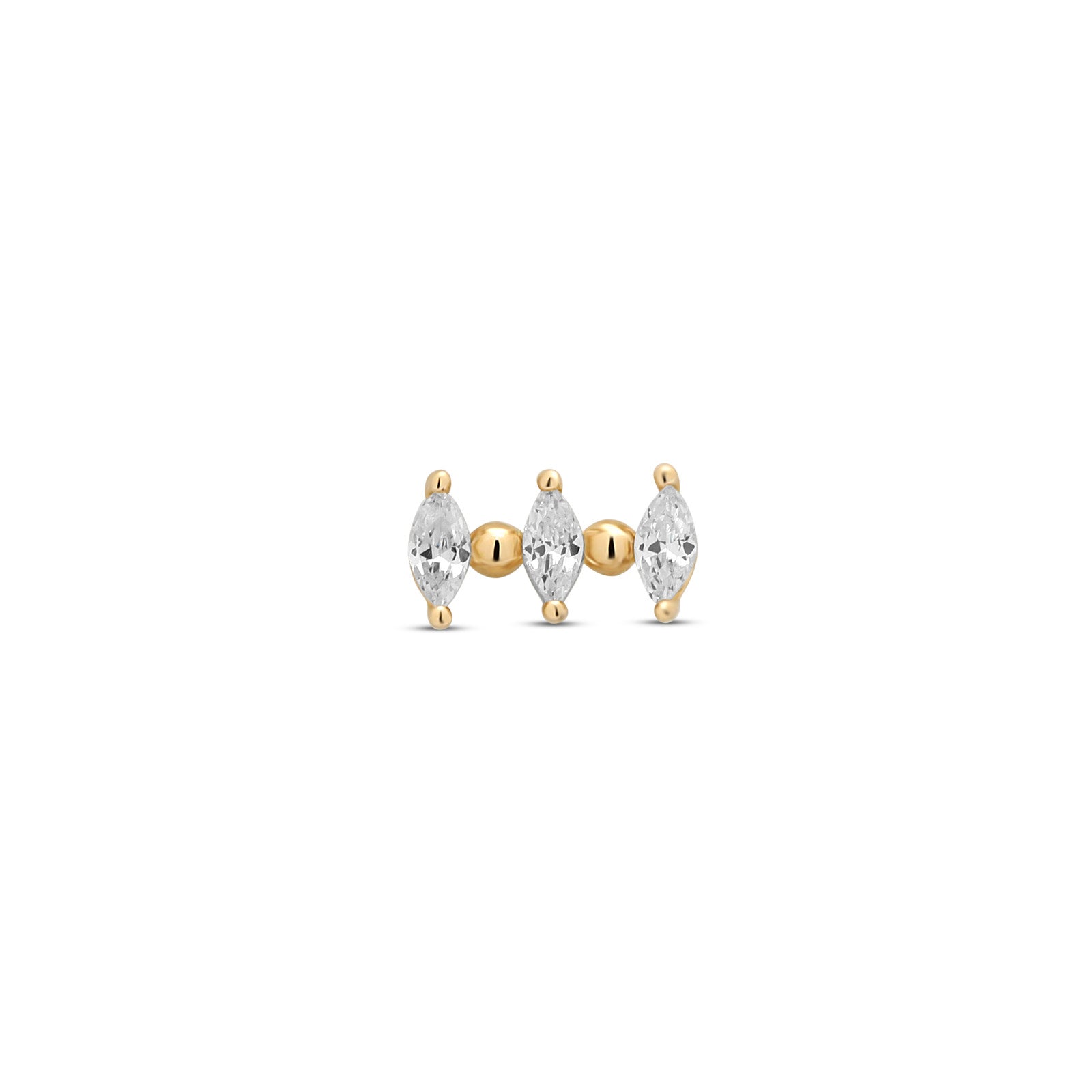 14kt Gold Flatback - Rio