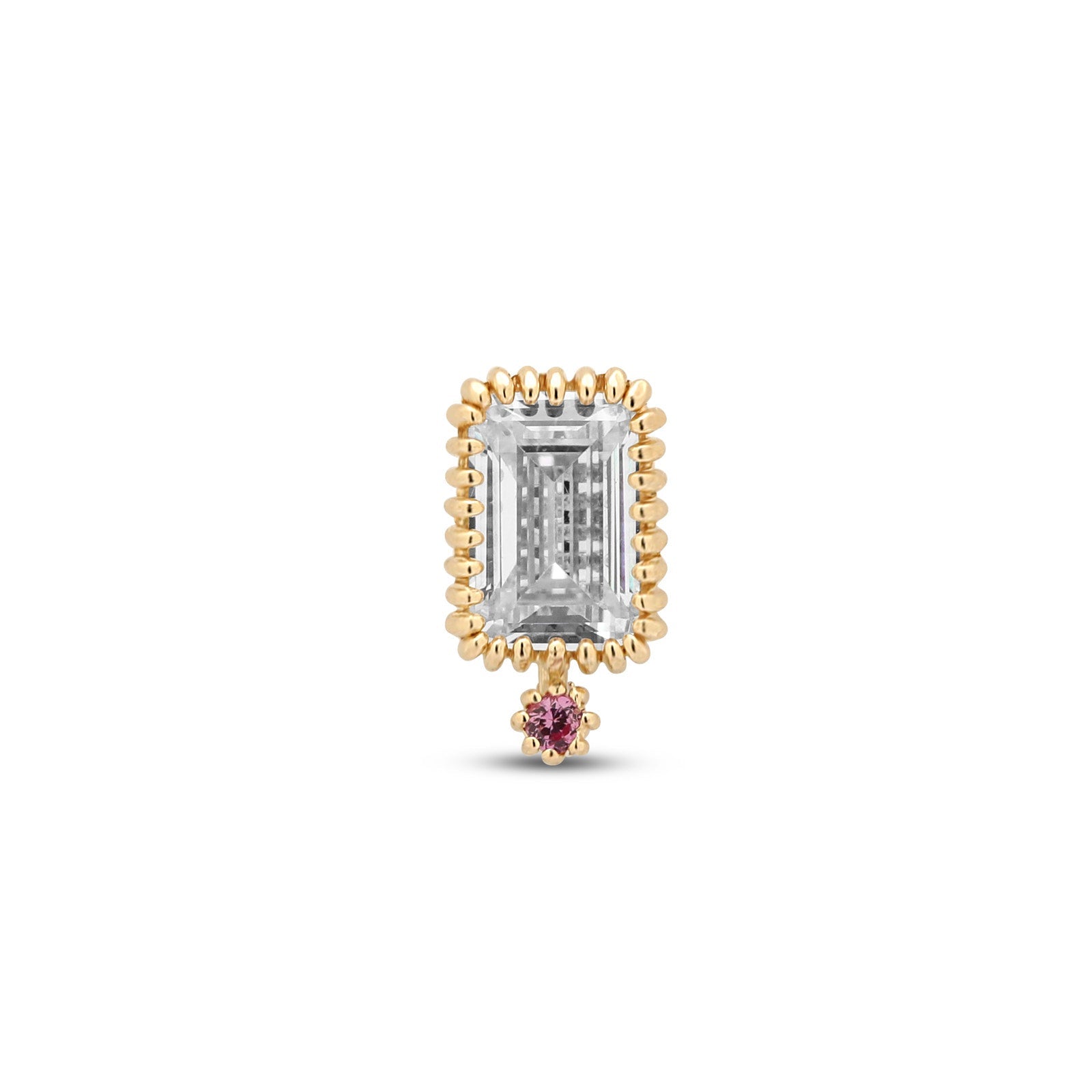 14kt Gold Flatback - Ruby