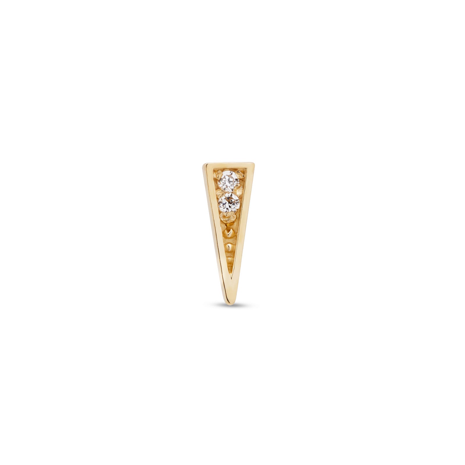 14kt Gold Flatback - Jewel Spike