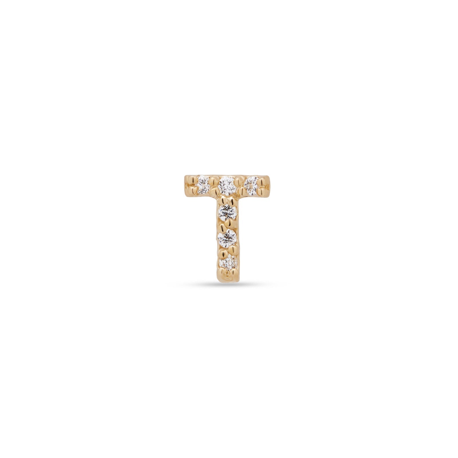 14kt Gold Flatback - Jewel T