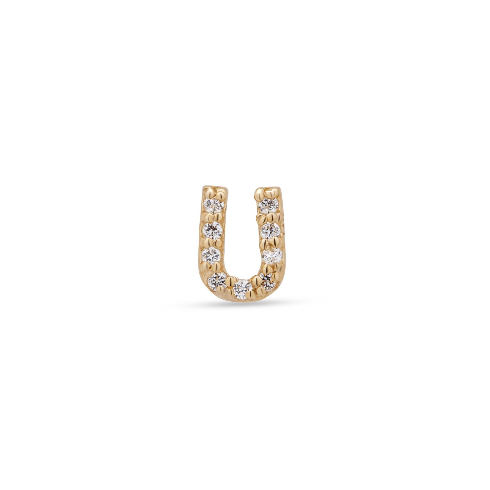14kt Gold Flatback - Jewel U