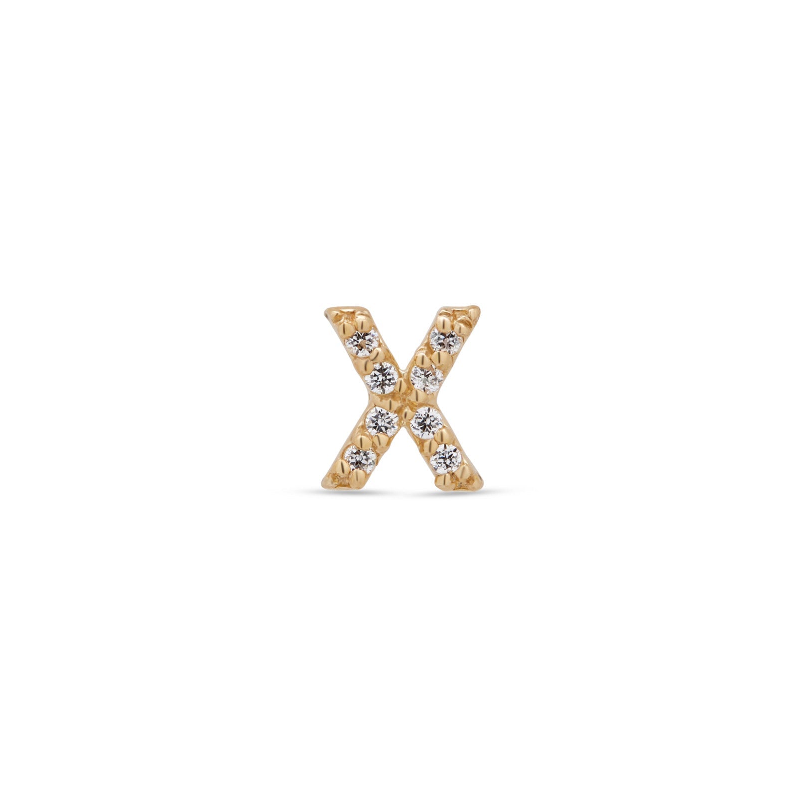 14kt Gold Flatback - Jewel X