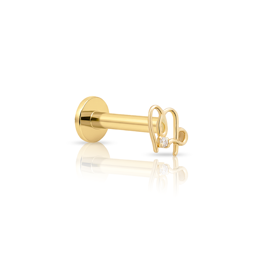 14kt Gold Flatback - Virgo