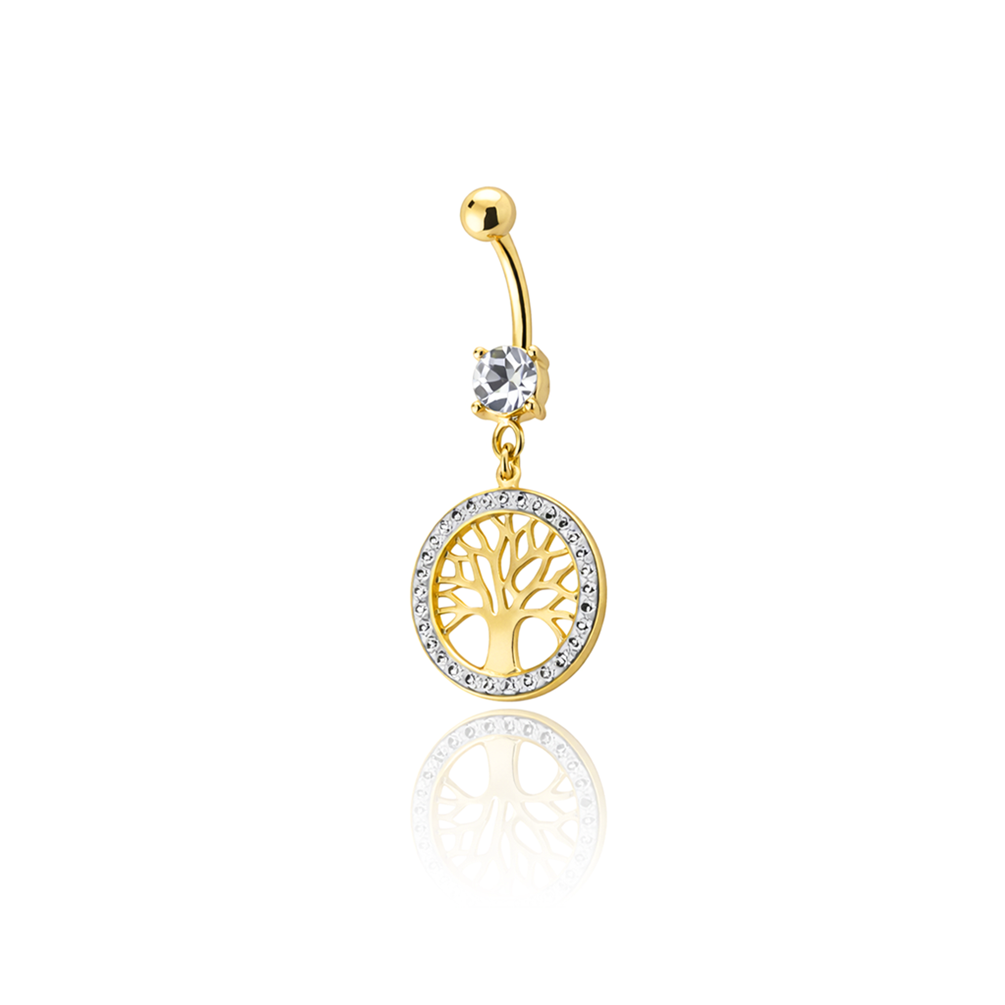 V-Gold - Tree Of Life Navel Bar