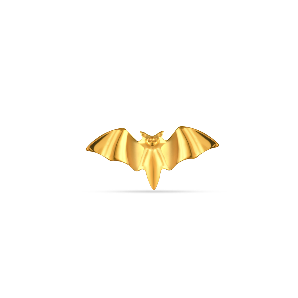 18k V-Gold Bat Flatback